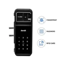 Dorset DG 705 GM Graphite Matt Rim Smart Lock with Fingerprint, Pin Code &a; RFID Access image 3