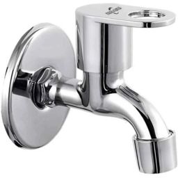 Neelkund Max Brass &a; Stainless Steel Silver Chrome Finish Bib Tap-image-46
