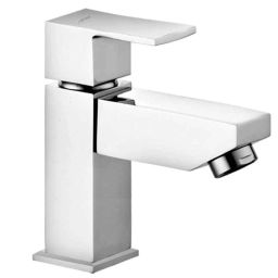 Aquieen Kubix Brass Chrome Finish Extended Body Pillar Cock-24