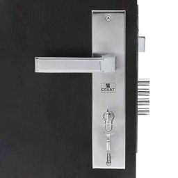Handle Waala Bolt 10 inch 60mm Stainless Steel Silver Cylindrical Plate Mortise Door Lock Set-image-39