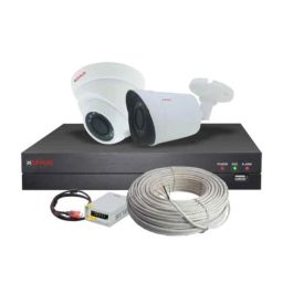 CP Plus 1MP 1 Dome &a; 1 Bullet HD Camera, 4 Channel DVR Kit without Hard Disk, CP-VCK-TD11G-A-picture-4
