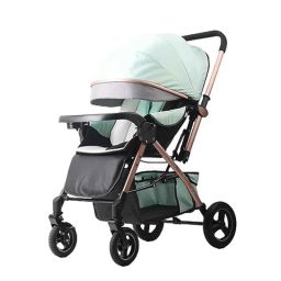 Safe-O-Kid Green Baby Travel Stroller with 5 Point Safety Harness for 0 to 3 Years Baby, SOK9STROLL0012-10