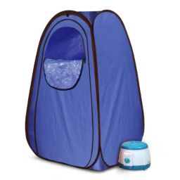 Kawachi 750W 1.5L Light Violet Portable Home Spa Steam Sauna Bath for Full Body with Steam Generator, i118-42
