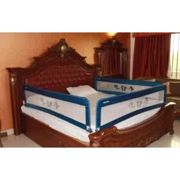 Safe-O-Kid 6.5ft Blue Fully Foldable Bed Rail Guard for Child with 1 Year Full Replacement, SOK9BDR2P0033 (Pack of 3)-image-21