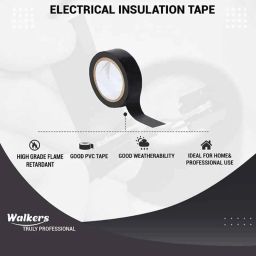 Walkers WKCB191M1 4 Socket 1 Switch White &a; Red Power Extension Board with Electrical Tape, WKCB191 image 3