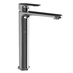 Jaquar Opal Prime Black Chrome Single Lever Tall Boy with 150mm Extension Body &a; 600mm Braided Hose, OPP-BCH-15005BPM-8