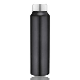 VOIK 1000ml Stainless Steel Black Water Bottle with Screw Cap, R-BLACK-picture-3