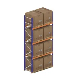 Godrej Ground Plus 3 Layers Steel Selective Pallet Racking, Max Load Capacity: 6000kg, Main Unit: 5000x2300x1000mm (HxWxD)-picture-5