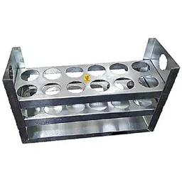 Lab Junction 12mm 12 Hole Aluminium Test Tube Stand, LJ-1501-11