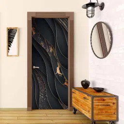 Asian Paints EzyCR8 213x84cm Black &a; Gold 3D Self Adhesive Door Mural, HPCA25375-picture-18