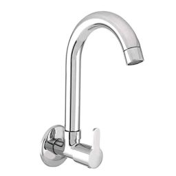 10X ST-F123 Brass Wall Mount Chrome Plated Kitchen Sink Tap-picture-19