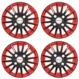 Prigan 4 Pcs 13 inch Polypropylene Black &a; Red Universal Wheel Cover Set, Camry-Br-13-picture-5
