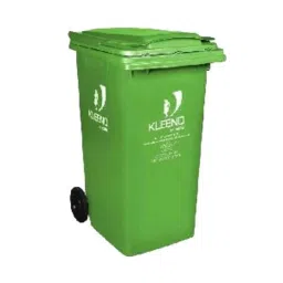 Cello Kleeno 240L HDPE Green Dustbin with Wheel, CDB240-30
