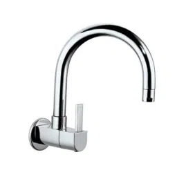 Jaquar DARC Chrome Sink Mixer with Regular Swinging Spout &a; Wall Flange, DRC-37347S-picture-28