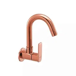 Cera Chelsea Metal Quarter Turn Single Lever Wall Mount Sink Cock, F1016251RG-image-2