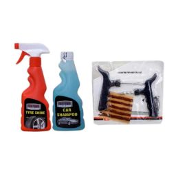 Indopower Ff638 250ml Tyre Shiner Spray, 250ml Car Shampoo &a; Tubeless Smart Panchar Kit, AHh640-image-81