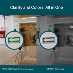 TP-Link VIGI C450 5MP 2.8mm Full Colour Turret Network IP Camera with Smart Detect, NVR Enable, Human/Vehicle Classification &a; 2 Way Audio (Pack of 2) image 4