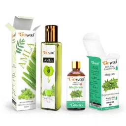 GoWoo 2 Pcs 10ml Natural Therapeutic Grade Marjoram Aroma Oil &a; 100ml Amla Carrier Oil Set, GWOC866-P32+P165-picture-6