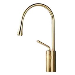 Bassino Gold Brass Single Lever Hot &a; Cold Basin Faucet Tap, BTT-2014-16