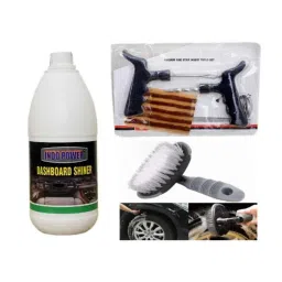 Indopower Ff909 Dashboard Shiner, Tubeless Smart Panchar Kit, All Tyre Cleaning Brush Kit, AHh911-image-77