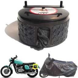 Bike Blazer Black Mamba Nylon Taffeta Universal Size Semi-Automatic Bike Body Cover for Jawa 42, Perak &a; Cruiser-23