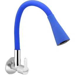 Prestige EVA Brass Chrome Finish Blue Smart Flexible Sink Cock-image-74