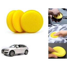 Auto Pearl Polyurethane Beige Washing &a; Waxing Polish Foam Sponge for Escort (Pack of 3)-picture-45