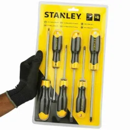 Stanley 6 Pcs CRV Steel Cushion Grip Screwdriver Set, STHT65242-8 image 2