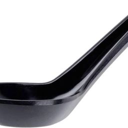 Unbreakable Pure Melamine Soup Spoons (13.5 cm), Pack of 6 (Black) Melamine Soup Spoon Set-6