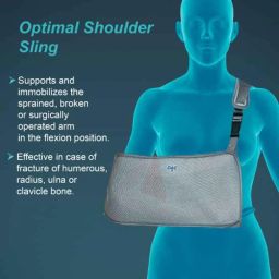 Tynor Oac Oxypore Pouch Arm Sling, L04AAZ, Size: Small-41