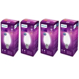 Philips Filament Candle 4W E14 2700K Yellow LED Bulb (Pack of 4)-16