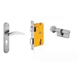Dorset HL Series Hannah 60mm Stainless Steel Door Handle Lock Set with Coin &a; Knob (Pack of 3)-picture-37