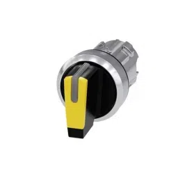 Siemens Sirius 22mm Yellow Metal Round Illuminable Selector Switch, 3SU1052-2BL30-0AA0-picture-13