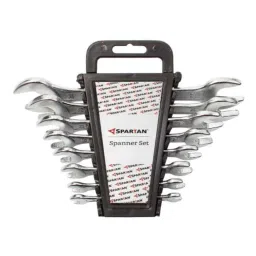 Spartan 8 Pcs Silver Carbon Steel Double Ended Open Jaw Spanner Set, SPA_CombiSPANpk8-picture-28
