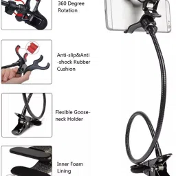 Mobtude Mobile Stand Perfect forVideo Table Online Class Home Bed Flexible Charging Hand Mobile Holder-20
