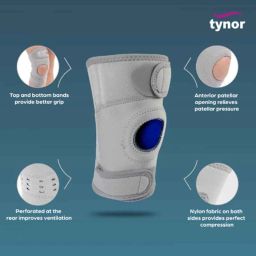 Tynor Neoprene Knee Support Sportif, Size: S image 3