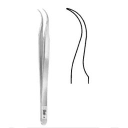 Alis 11.5cm/4 1/2 inch Micro Forceps 0.4mm 1x2 Teeth, A-GEN-253-11-picture-0