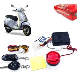 Auto Pearl 12V Black Two-Way Anti Theft Motorcycle Alarm Kit with 2 Pcs Remote for Elettrica BS6-picture-45