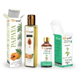 GoWoo 2 Pcs 10ml Natural Jasmine Sambac Aroma Oil &a; 100ml Papaya Seed Carrier Oil Set, GWOC666-P24+P181-picture-48