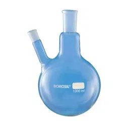 Borosil 3000ml Two Neck Angular Round Bottom Flask, 4381A31-7