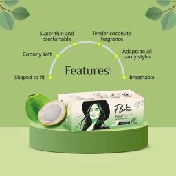 Floren 50 Pcs Extra Comfort Curvy Design Panty Liners Set with 185mm Wide Optimal Coverage (Set of 2) image 3