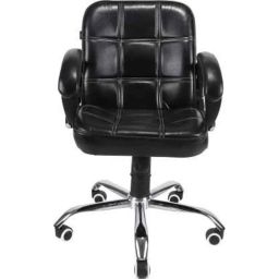 Mezonite Medium Back Cushioned Black Executive Chair, KI605 (Pack of 2)-image-31