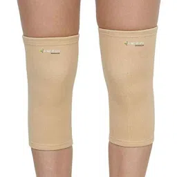 K Squarians Fabric Beige Knee Support for Joint Pain Relief, 3005, Size: XXL-66