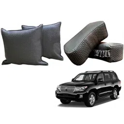 Kozdiko One Pair Grey Neck Rest &a; One Pair Cushion Combo for Toyota Land Cruiser-picture-30