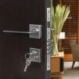 Voltizi Rose Stainless Steel Matt Finish Both Side Key Mortise Door Lock Handle Set with 3 Computer Keys, Amity-BSK-R-image-93