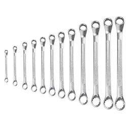 Eastman 12 Pcs Chrome Vanadium Steel Chrome Plated Silver Ring Spanner, KIT-E2007-12-image-4