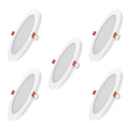 Fybros Faro 18W Polycarbonate Cool White Round LED Panel Light, FLS5063E (Pack of 5)-picture-27