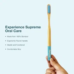Dencrus Orby Plus Bamboo Brown Ultra Soft Toothbrush with Biodegradable &a; Compostable Handle, DENOPBTBP2 (Pack of 2) image 2