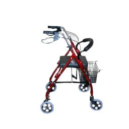 Karma 61x21x32cm Aluminum Rollator Walker with Seat, DIABWORLD034-image-9
