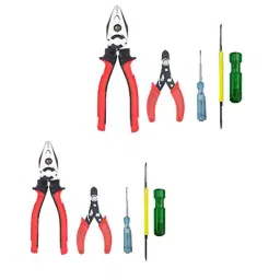 Hillgrove 8 inch Combination Plier, Wire Cutter, Line Tester &a; 2-in-1 Screwdriver Combo, HGCM929 (Pack of 2)-40